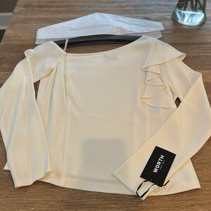 NWT WORTH New York blouse top sz 4 womens